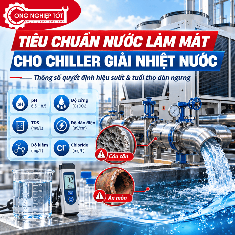 Chất lượng nước ảnh hưởng thế nào đến chiller giải nhiệt nước?
